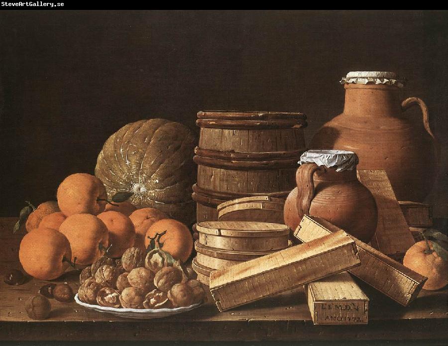 MELeNDEZ, Luis Still Life with Oranges and Walnuts ag